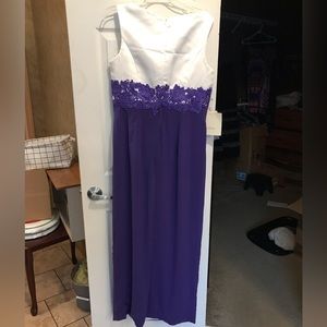 Size 16 purple and white dress